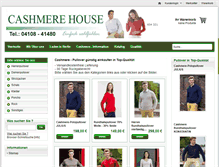 Tablet Screenshot of cashmere-house.de